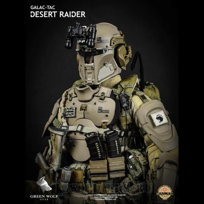 Коллекционная фигурка 1/6 Galac-Tac Desert Raider Scale action figure  - Green Wolf Gear