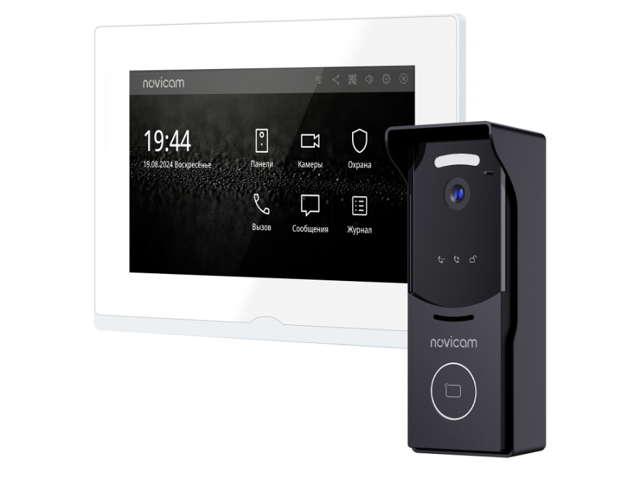 IMPULSE 7 IP WIFI KIT WHITE - комплект из 7" HD сенсорного WIFI монитора и вызывной панели с считыва