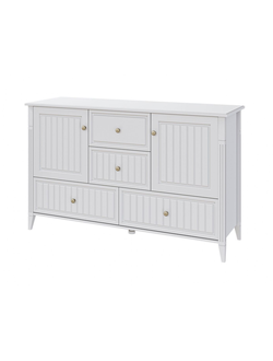 Мэгги (Белый) - Комод 2 двери, 4 ящика