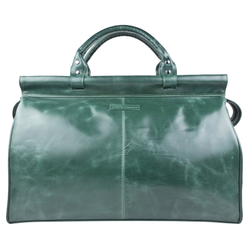 Кожаный саквояж Veano Premium green (арт. 4004-11)