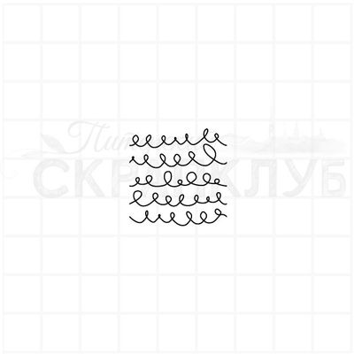 Штамп фоновый с заитками серпантинами