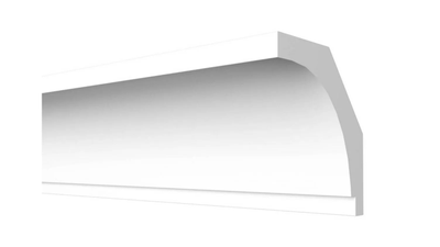 Потолочный плинтус DECOR-DIZAYN DD37, из дюрополимера, под покраску, ударопрочный, 2 метра