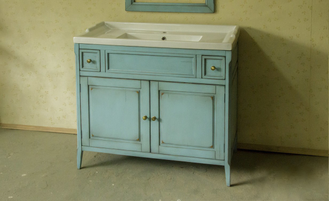 Тумба под накладную встроенную раковину.