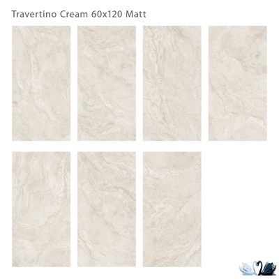 Керамогранит Staro Silk Travertino Cream 60х120 см матовый