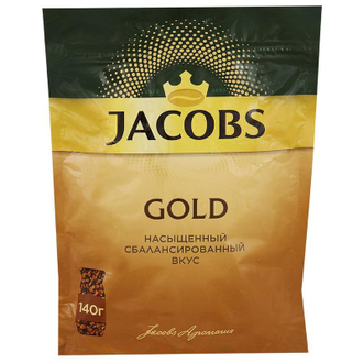Кофе растворимый Jacobs Gold 140 г