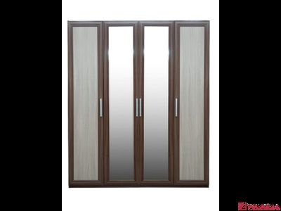 Шкаф 4-дверный ПРОФИЛЬ с зеркалами