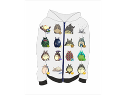 Толстовка на молнии с полной запечаткой Мой сосед Тоторо, Totoro №21