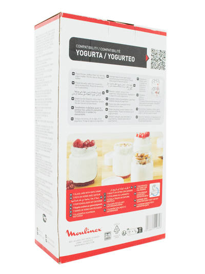 Комплект баночек круглых для йогуртницы Moulinex Yogurta