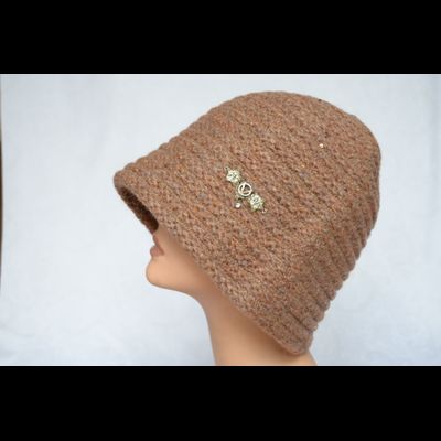 Коричневая шляпа зимняя Vizio Италия 6126 F1