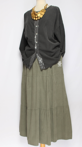 Рубашка "Вельвет пайетки" графит