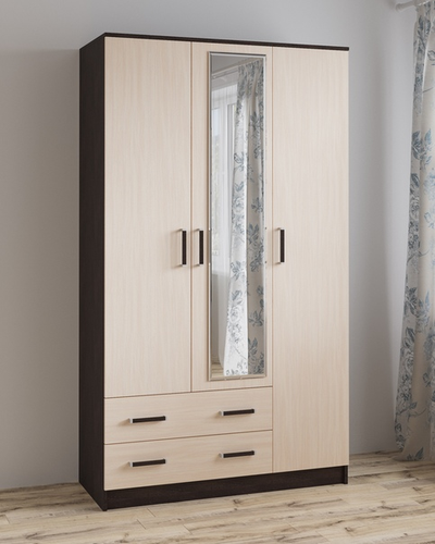 Шкаф комбинированный Лагуна  с зеркалом 1200 (ТЭКС)