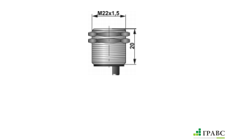 Индуктивный взрывозащищенный датчик SNI 21S-7-D резьба М22х1,5