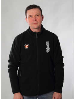 APIKA Флисовая толстовка мужская с вышивкой