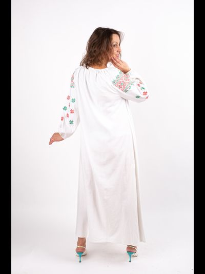 Платье "купальский узор" двухцветка