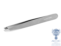 SILVER STAR Пинцет, косой AT-862