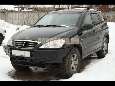 Передний силовой бампер серии Трофи на SsangYong Kyron 2007-2015 (02.080.01)
