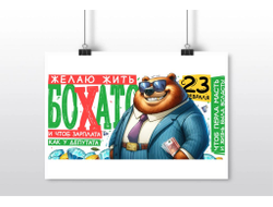 Плакат горизонтальный #18 на 23 февраля