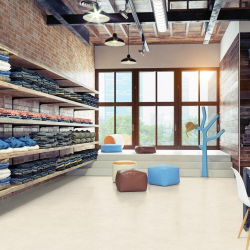 Биополы Purline Wineo 1200 stone XL This is Theo PLC117R в интерьере магазина