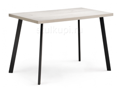 Стол Тринити Лофт 120 25 мм юта / черный матовый