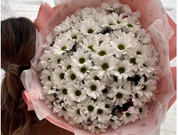 Букет из кустовых хризантем "История любви"