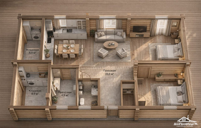 Кременкуль 97м2 13х8