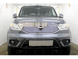 Защита радиатора Уаз Патриот (рестайлинг 3) 2016- chrome