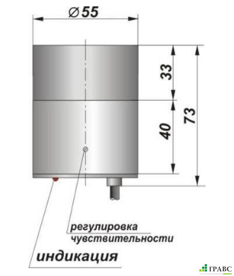 Бесконтактный емкостный датчик E12-NC-AC