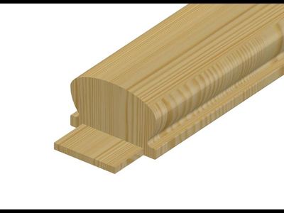 Поручень из сосны 70х45 (выборка 50х5)