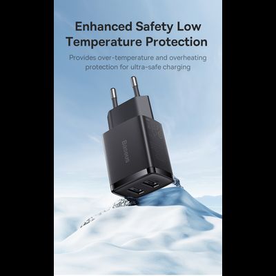 Адаптер питания Baseus Compact Charger 2U 10.5W EU