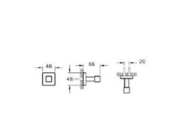 КРЮЧОК ДЛЯ ХАЛАТОВ, ХРОМ, VITRA Q-LINE, A44998