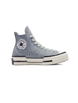 Кеды Converse Plus серые высокие на платформе