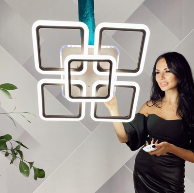 Люстра светодиодная 8075/4+1 COF 140W+10W RGB Profit Light