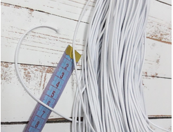 Резинка шляпная 2 мм белая