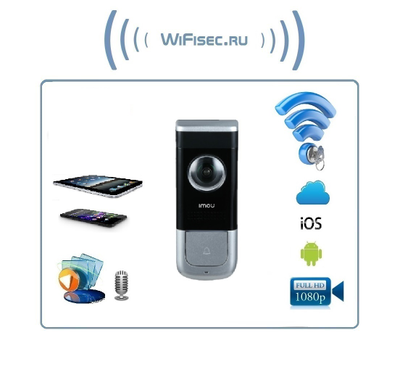 IMOU Doorbell вызывная WiFi панель видеодомофона с DVR, Full HD (IMOU)