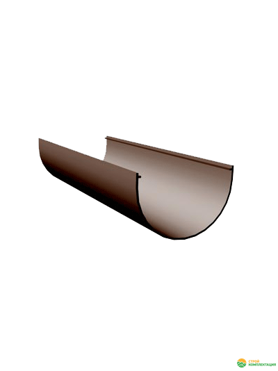 Желоб водосточный Docke Standard, Ø120, L=3000 мм, цвет: Светло-коричневый