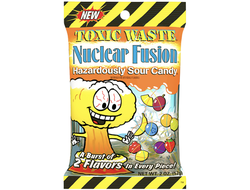 Леденцы Toxic Waste Nuclear Fusion двойные вкусы - большая упаковка