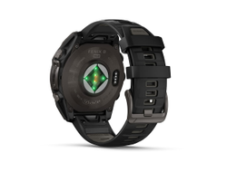 Умные часы Garmin Fenix 8 - 47 мм Solar, Sapphire, титановый угольно-серый DLC с черным ремешком (010-02906-11)