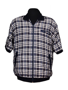 Мужская рубашка с коротким рукавом арт. СК-5 ( син/черн/бел) Размеры  76-78