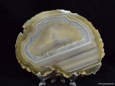 Агат - полированный спил -