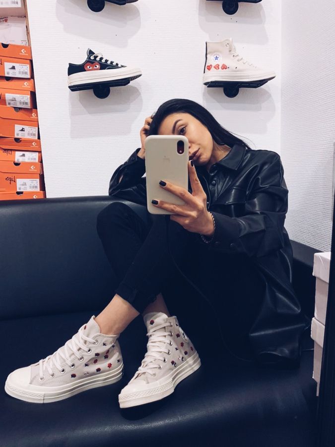Оригинальные кеды Converse Chuck Taylor 70 Floral Embroidery высокие ...