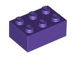 Brick 2 x 3, Dark Purple (3002 / 4235123 / 4589614 / 6366705)