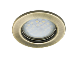 Светильник встраиваемый Ecola DL90 MR16 GU5.3 плоский Черненая Бронза 30x80 FB1611EFY