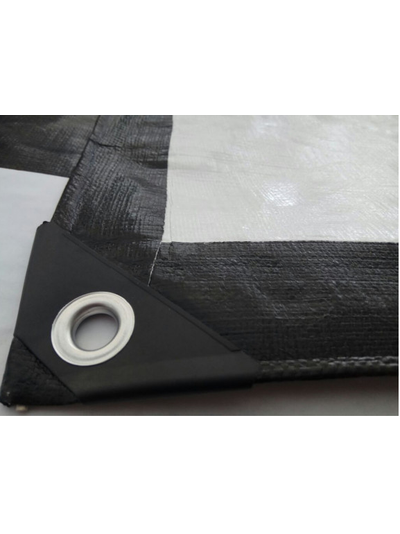 Тент Тарпаулин защитный 10х12 м, 230 г/м2, шаг люверсов 0,5 м