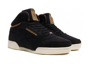 Кроссовки Reebok Classic Mid сине-бирюзовые зимние с мехом