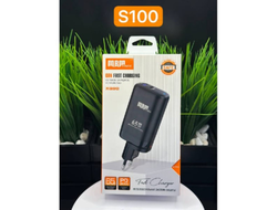 Сетевое зарядное устройство MRM XQ90 GaN65W+1USB QC3.0 Black