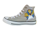 Кеды Converse The Simpsons Chuck Taylor высокие серого цвета