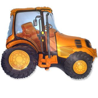 Трактор (оранжевый) 37"/ 74х94 см