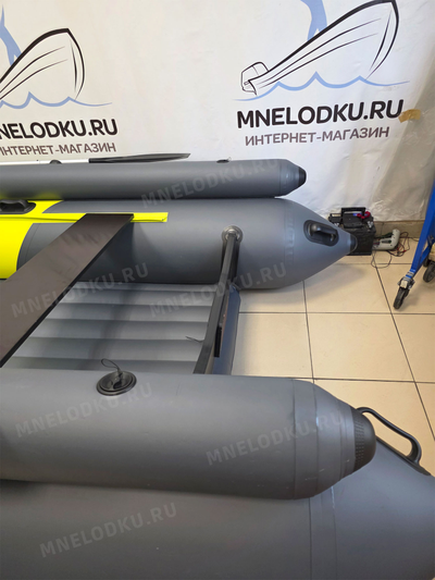 Моторная лодка Таймень NX 3800 НДНД PRO MAX фальшборт желтый/графит концовка баллона