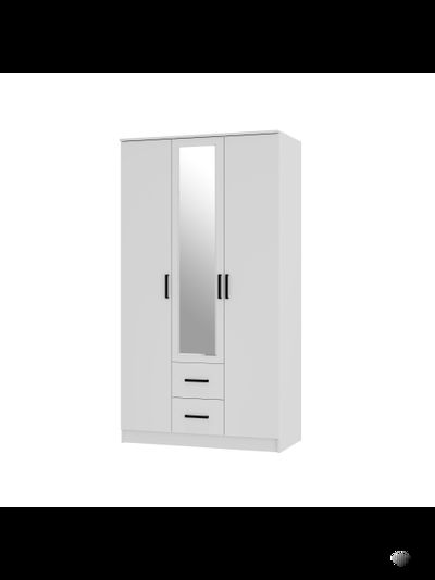 Фьюжн ШК-09 Шкаф 3-х створчатый Белый
