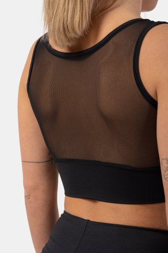 Топ BLACK MESH DESIGN SPORTS BRA "BREATHE" 412